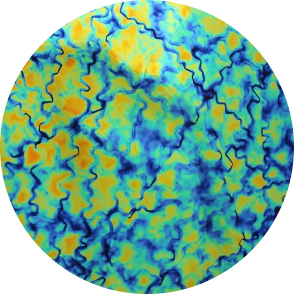 CBS Dichroic Coating Cyan/ Copper Fusion Pattern on Thin Black Glass COE96