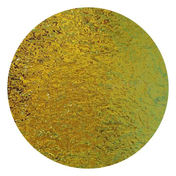 CBS Dichroic Coating Cyan/ Copper on Clear Granite Texture Glass COE90