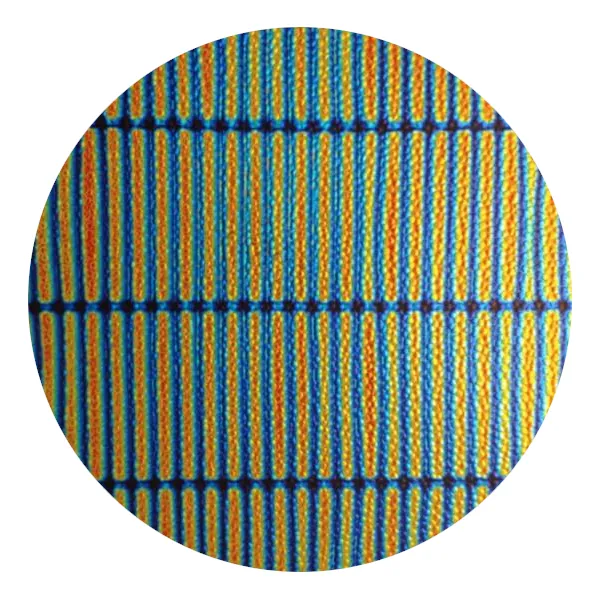 CBS Dichroic Coating Cyan/ Dark Dark Red 3/4 Stripes on Wissmach Thin Black Hammered Texture Glass COE90