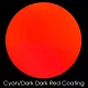 CBS Dichroic Coating Cyan/ Dark Dark Red on Wissmach Thin Black Hammered Texture Glass COE90