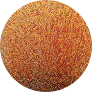 CBS Dichroic Coating Cyan/ Dark Dark Red on Black Ripple Glass  COE96