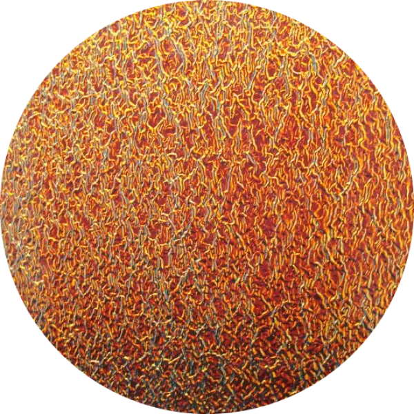 CBS Dichroic Coating Cyan/ Dark Dark Red on Black Ripple Glass  COE96