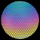 CBS Dichroic Coating Dot 3 Pattern on Thin Black Glass COE90