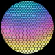 CBS Dichroic Coating Dot 3 Pattern on Thin Black  Glass COE96