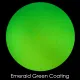 CBS Dichroic Coating Emerald Green on Black Ripple  COE96
