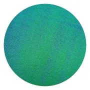 CBS Dichroic Coating Emerald Green on Wissmach Thin Black Dew Drop Textured Glass COE90