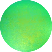 CBS Dichroic Coating Emerald Green on Wissmach Thin Clear Moss Textured Glass COE96