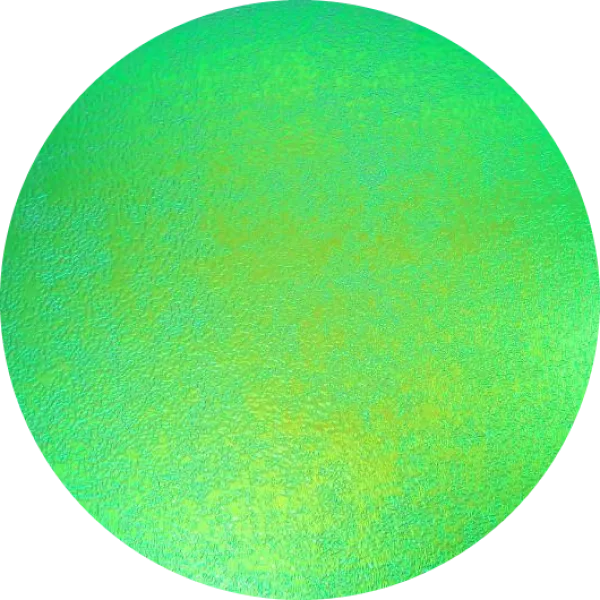 CBS Dichroic Coating Emerald Green on Wissmach Thin Clear Moss Textured Glass COE96