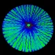 CBS Dichroic Coating Emerald Green Voltage Pattern on Thin Clear Glass COE90
