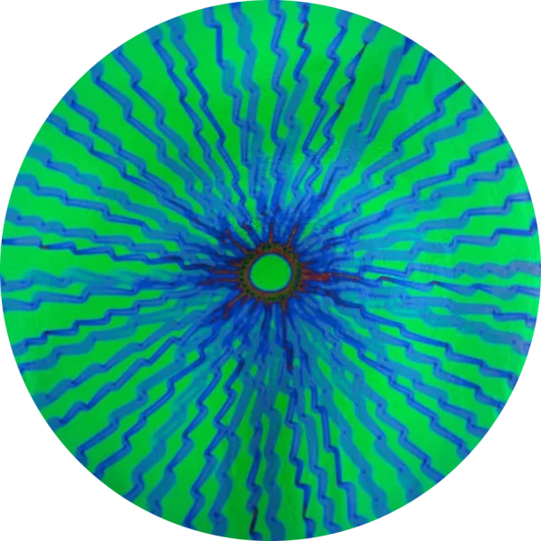 CBS Dichroic Coating Emerald Green Voltage Pattern on Thin Clear Glass COE96