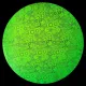 CBS Dichroic Coating Emerald Green with Stell Sundials Pattern Glass COE96