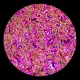 CBS Dichroic Coating Green/ Magenta on Black Ripple Glass COE90