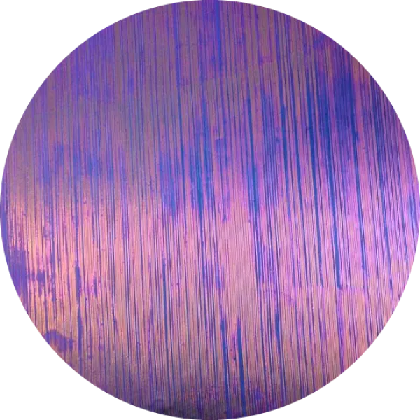CBS Dichroic Coating Green/ Magenta on Thin Clear Fibroid  COE96