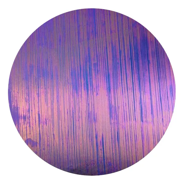 CBS Dichroic Coating Green/ Magenta on Thin Clear Fibroid Glass COE90
