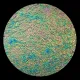 CBS Dichroic Coating Green/ Pink Aurora Borealis Pattern on Black Ripple Glass COE90