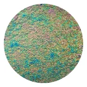 CBS Dichroic Coating Green/ Pink Aurora Borealis Pattern on Black Ripple Glass COE90