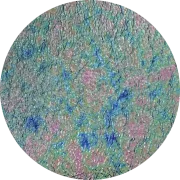 CBS Dichroic Coating Green/ Pink Aurora Borealis Pattern on Black Ripple  Glass COE96