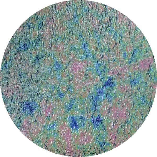 CBS Dichroic Coating Green/ Pink Aurora Borealis Pattern on Black Ripple  Glass COE96