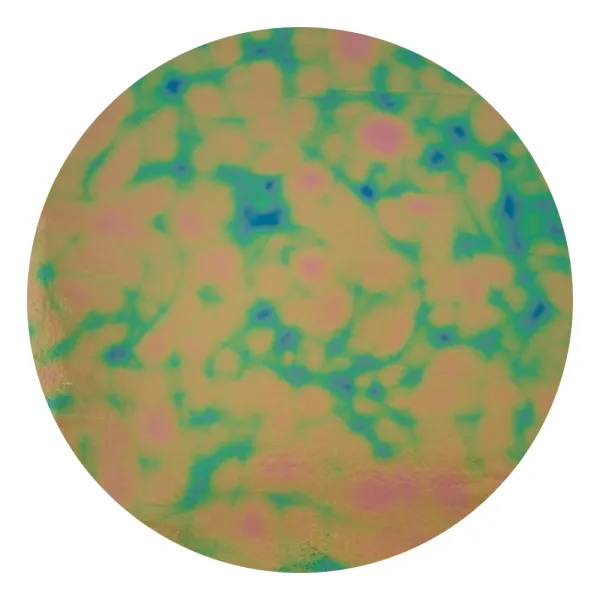 CBS Dichroic Coating Green/ Pink Aurora Borealis Pattern on Thin Black Glass COE90