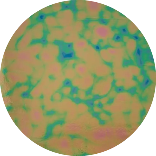 CBS Dichroic Coating Green/ Pink Aurora Borealis Pattern on Thin Black Glass COE96