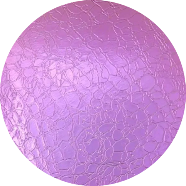 CBS Dichroic Coating Green/ Pink on Oceanside Clear Crackle Texture Glass COE96