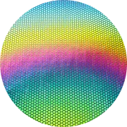 CBS Dichroic Coating Honeycomb Pattern on Thin Black Glass COE90