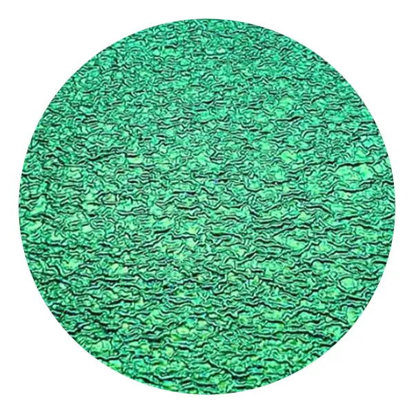 CBS Dichroic Coating Magenta/ Green on Black Ripple Glass COE90