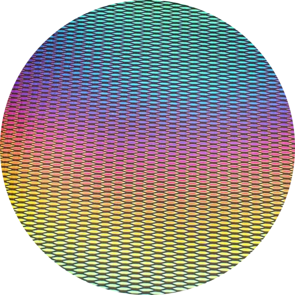 CBS Dichroic Coating Marquis 1 Pattern on Thin Black Glass COE90