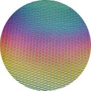 CBS Dichroic Coating Marquis 1 Pattern on Thin Clear Glass COE90