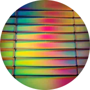 CBS Dichroic Coating Mixture 1.5 Stripes Pattern on Thin Black Glass COE90
