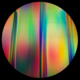 CBS Dichroic Coating Mixture 6 Stripes Pattern on Thin Black  Glass COE96