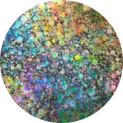 CBS Dichroic Coating Mixture Corkscrews with Stell Timepieces Pattern Glass COE90