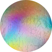 CBS Dichroic Coating Mixture on Oceanside Clear Krinkle Texture Glass COE96
