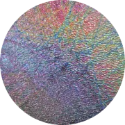 CBS Dichroic Coating Mixture Pixie Stix Pattern on Clear Ripple Glass COE90