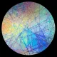 CBS Dichroic Coating Mixture Pixie Stix Pattern on Oceanside Clear Crackle Texture Glass COE96