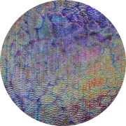 CBS Dichroic Coating Mixture Reptilian Pattern on Black Fipple Glass COE90
