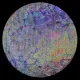 CBS Dichroic Coating Mixture Reptilian Pattern on Black Fipple Glass COE90