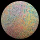 CBS Dichroic Coating Mixture Reptilian Pattern on Clear Ripple Glass COE90