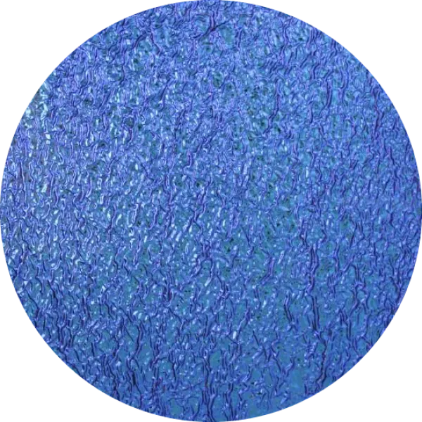 CBS Dichroic Coating Pink/ Teal on Clear Ripple  COE96