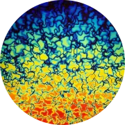 CBS Dichroic Coating Rainbow 1 Fusion Pattern on Thin Black  Glass COE96