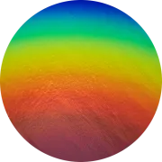 CBS Dichroic Coating Rainbow 1 on Thin Clear  COE96
