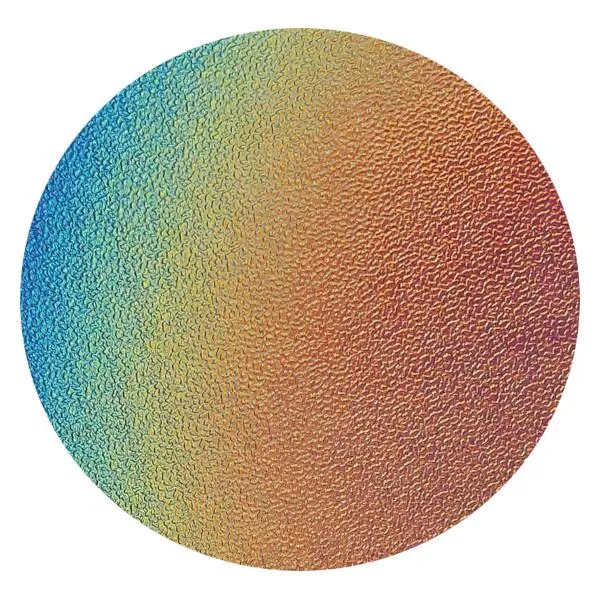 CBS Dichroic Coating Rainbow 1 on Wissmach Thin Black Matrix Glass COE90