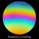 CBS Dichroic Coating Rainbow 2 on Wissmach Thin Black Dew Drop Textured Glass COE90