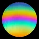 CBS Dichroic Coating Rainbow 2 on Bullseye Light Green Transparent, Thin-rolled, 2mm COE90