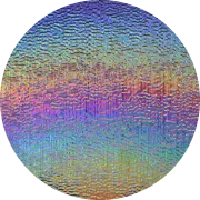 CBS Dichroic Coating Rainbow 2 on Clear Fipple Glass COE96