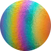 CBS Dichroic Coating Rainbow 2 on Clear Granite  COE96