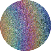 CBS Dichroic Coating Rainbow 2 on Clear Ripple Glass COE96
