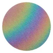 CBS Dichroic Coating Rainbow 2 on Wissmach Thin Black Matrix Glass COE90