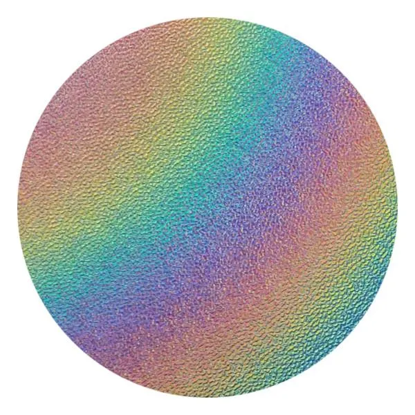 CBS Dichroic Coating Rainbow 2 on Wissmach Thin Black Matrix Glass COE90