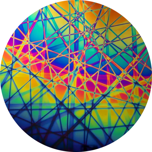 CBS Dichroic Coating Rainbow 2 Pixie Stix Pattern on Thin Black  Glass COE96